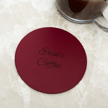 Personalised Leather Coaster, 4 of 8