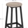 Set Of Two Bar Stools Industrial Style Kitchen Chairs, thumbnail 10 of 12