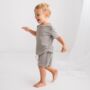 Children's Grey Towelling Two Piece, thumbnail 1 of 5