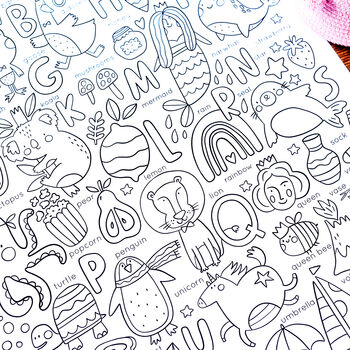 Alphabet Giant Colouring Activity Poster, 2 of 9