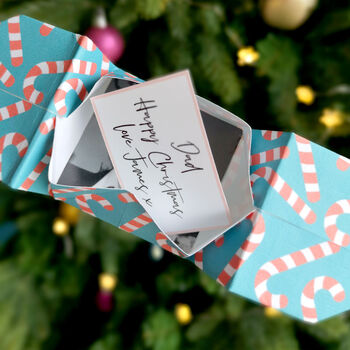 Personalised Origami Christmas Cracker Photo Card, 6 of 6