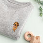 Children's Bespoke Pet Portrait Organic Sweatshirt, thumbnail 1 of 6