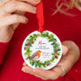 Personalised Robin Remembrance Christmas Decoration, thumbnail 2 of 8