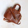 Leather Crossbody Bag, Tan, thumbnail 3 of 6