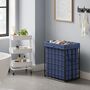 Laundry Basket 90 L Collapsible Hamper Metal Wire Frame, thumbnail 2 of 12
