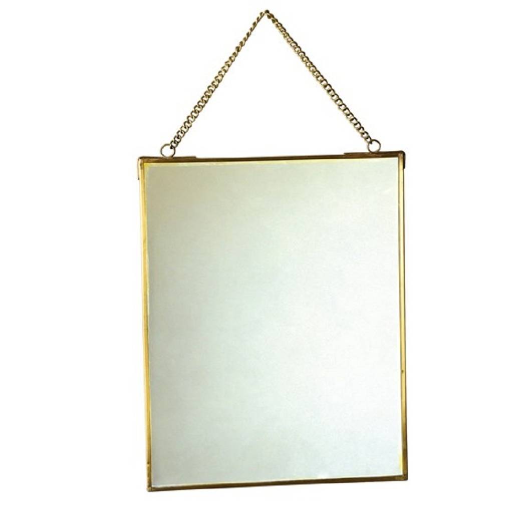 brass rectangular mirror on chain by posh totty designs interiors