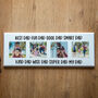 Personalised Photo Plaque With Four Images, thumbnail 4 of 5