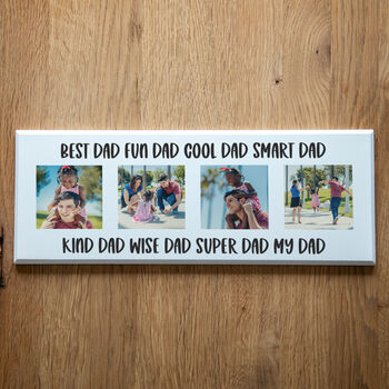 Personalised Photo Plaque With Four Images, 4 of 5
