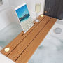 Solid Oak iPad Bath Caddy With Candle Holder, thumbnail 1 of 5