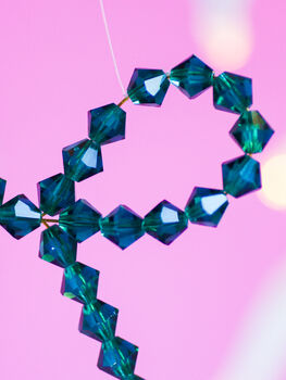 Emerald Green Crystal Bow Decoration, 2 of 3