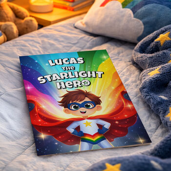 Personalised Starlight Hero Story Book For Boys, 4 of 10