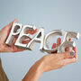 Recycled Metal Peace Sign, thumbnail 2 of 8