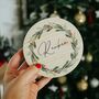 Personalised Christmas Wreath Sign, thumbnail 1 of 5
