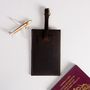 Oiled Leather Luggage Tag, thumbnail 3 of 10