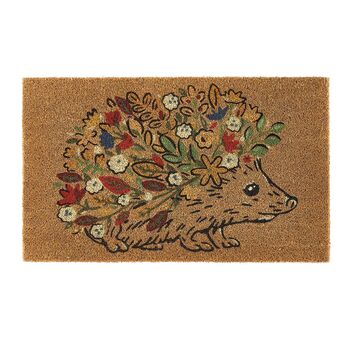 My Mat Printed Coir Doormat Floral Hedgehog 45 X 75, 2 of 2
