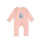 Personalised Organic Alphabet Romper Pink, thumbnail 2 of 7