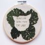 Plant Lady Is The New Cat Lady Embroidery Hoop, thumbnail 2 of 6