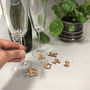 Letter Five Wine Glass Charms, thumbnail 1 of 11