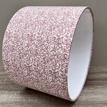 Swinley Blush Pink Damask Patterned Drum Lampshades, 2 of 8