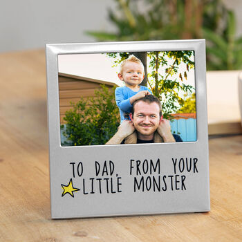 To Dad From Your Little Monster Photo Frame, 4 of 6