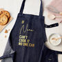 Personalised Blue Denim Can Cook It Apron, thumbnail 2 of 3