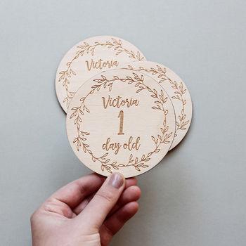 Wooden Baby Milestone Cards, 3 of 5