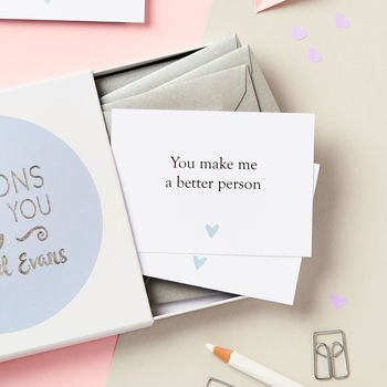 Personalised Foiled Reasons I Love You Notes, 4 of 6
