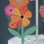 Personalised Cake Topper, Flowers, thumbnail 5 of 8