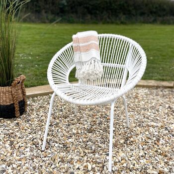 Bamboo Tub Chair White, 2 of 12
