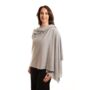 Grey 100% Pure Cashmere Travel Wrap Gift Boxed, thumbnail 1 of 10