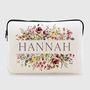 Floral Personalised Laptop Sleeve, thumbnail 1 of 3