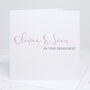 Personalised Calligraphy Engagement Card, thumbnail 1 of 5