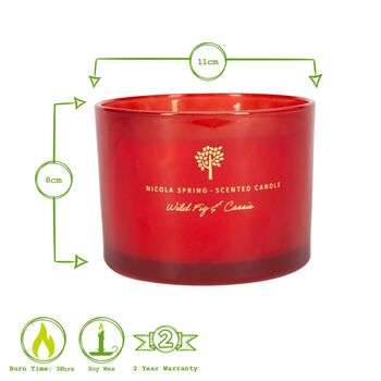 Wild Fig And Cassis Scented Candle 38hr Burn, 6 of 6