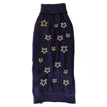 Gold Star Knitted Dog Scarf, 5 of 5