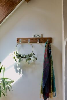 Flip Up, Flip Down Wall Mounted Reclaimed Wooden Hook, 2 of 11