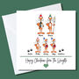 Personalised Fox Family Christmas Cards, thumbnail 4 of 5