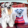 Dog Breed Christmas Jumper Cushion Cover Personalised, thumbnail 1 of 12