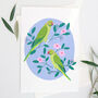 Parakeets Art Print, thumbnail 2 of 7