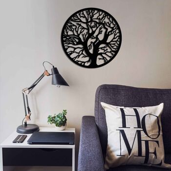 Metal Garden Tree Wall Art Modern Home Decor, 11 of 11