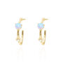 Celine Opal Hoop Earrings | 14 K Gold Plated, thumbnail 2 of 6