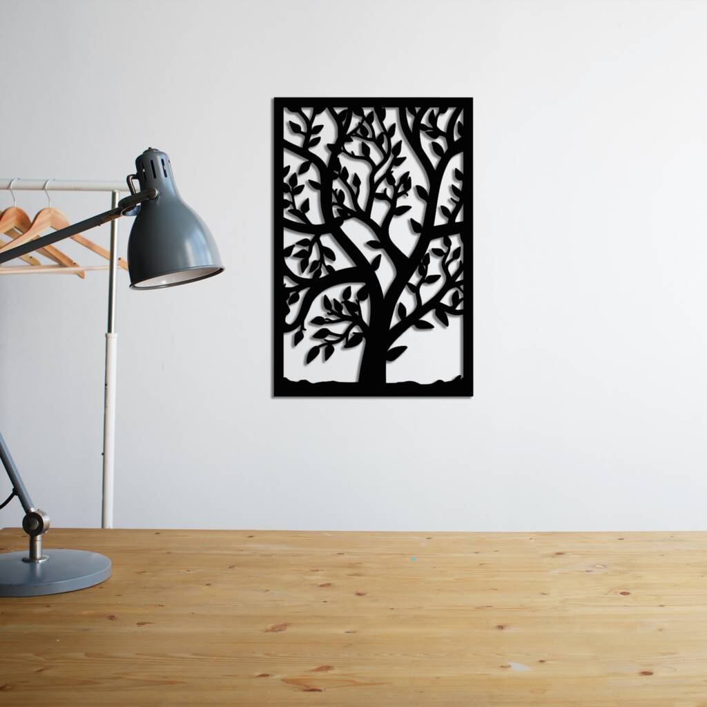 Wooden Tree Of Life Framed Wall Art Modern Wall Decor By Duke Craft