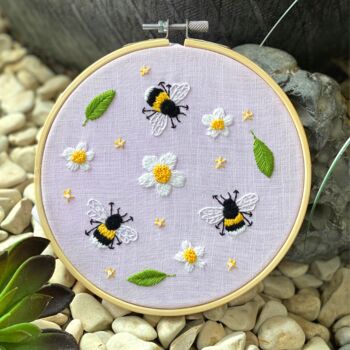 Bees And Flowers Embroidery Kit, 5 of 7