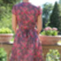 Floral Cotton Voile Wrap Over Dress, thumbnail 3 of 3