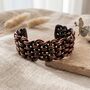 Wide Woven Copper Cuff Bracelet, thumbnail 4 of 7