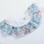 Edith Blue Floral Collar Top, thumbnail 2 of 4