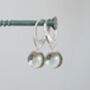 Glass Ball Dangle Earrings In Sterling Silver, thumbnail 1 of 4