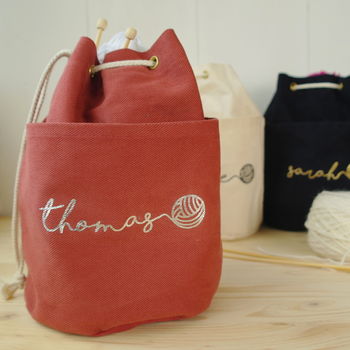 Personalised Knitting Bag, 3 of 6