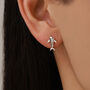 Mismatched Scuba Diver And Whale Shark Stud Earrings In Sterling Silver, thumbnail 7 of 12