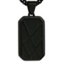 Personalised Men’s Contemporary Black Dog Tag Necklace, thumbnail 5 of 6