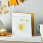 Personalised Sunshine Congratulations New Baby Card, thumbnail 2 of 3